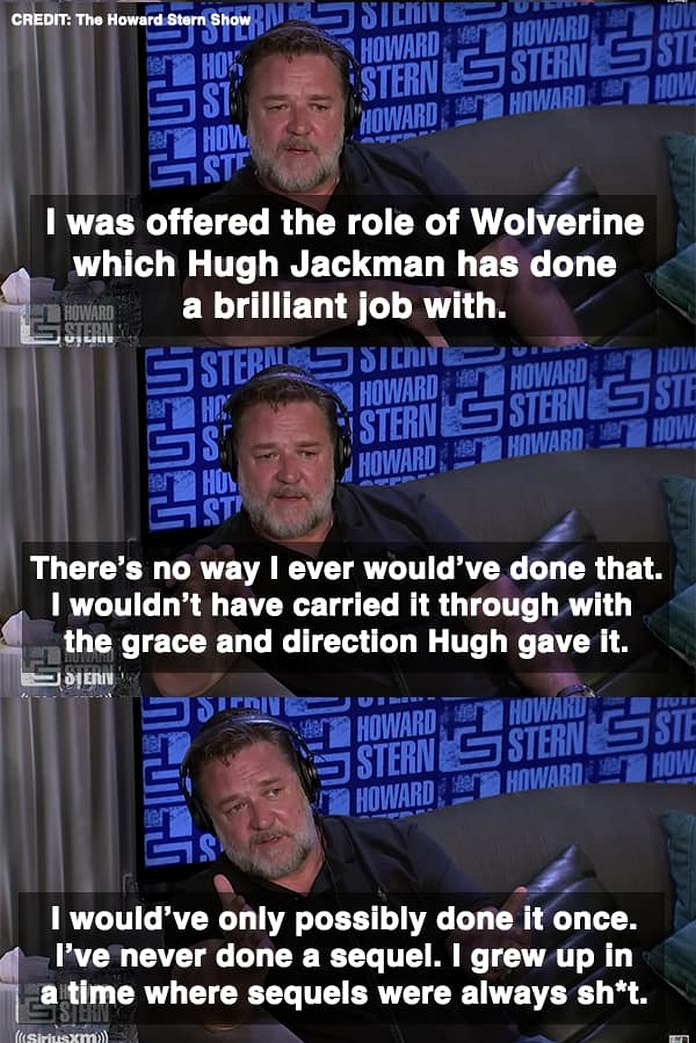 Russell Crowe As Wolverine